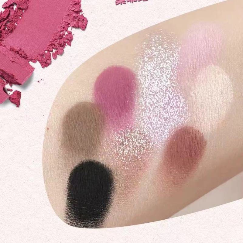 Bảng Phấn Mắt Hold Live Black Pink 9 Ô Màu Lì Và Nhũ Trang Điểm Mắt Khói Tone Tây Thời Trang