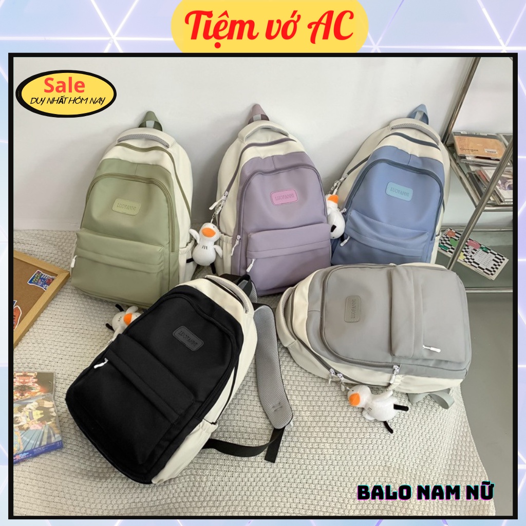 Balo laptop cho nam nữ chống nước nhiều màu BL16