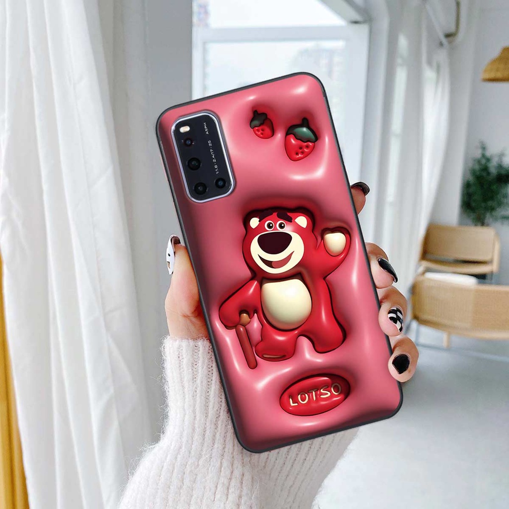Ốp lưng Vivo V19 in hình trái tim gấu hoa vịt thỏ siêu đáng yêu, ốp rẻ đẹp
