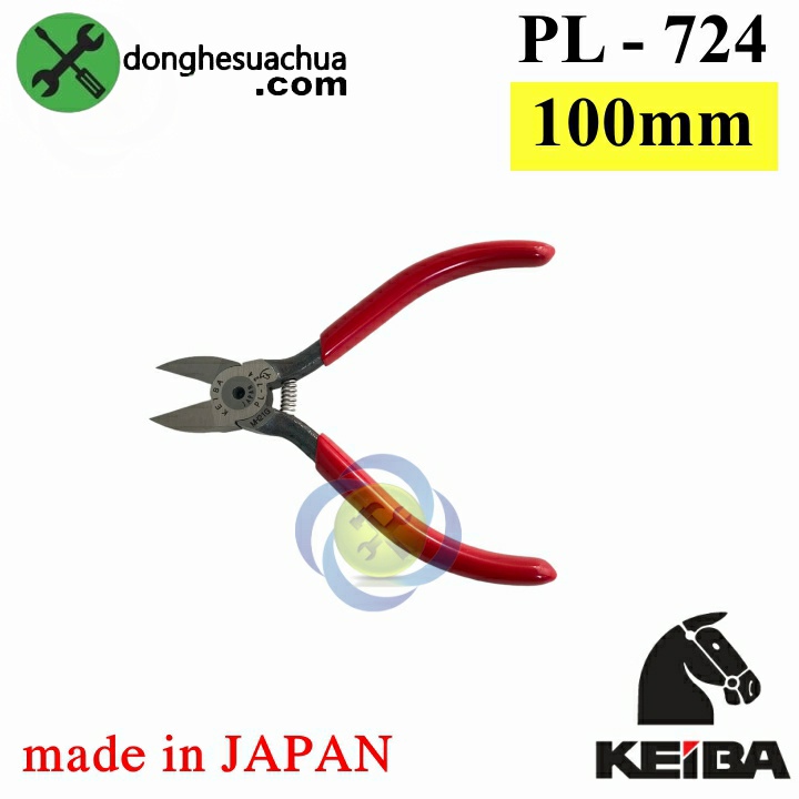 Kìm cắt nhựa 100mm Keiba PL-724 Nhật Bản