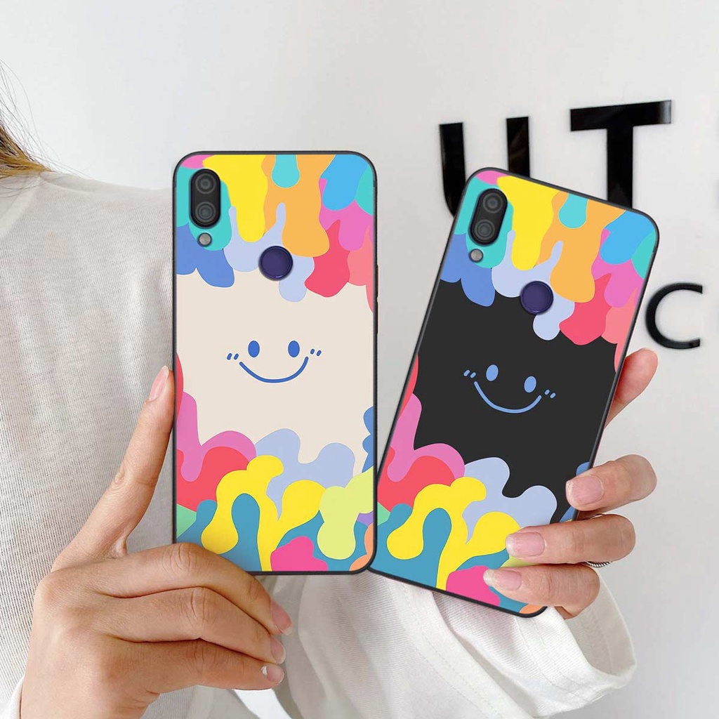 Ốp lưng Xiaomi Redmi Note 7 hình gấu bearbrick, smile thời trang, ốp lưng rẻ bền đẹp