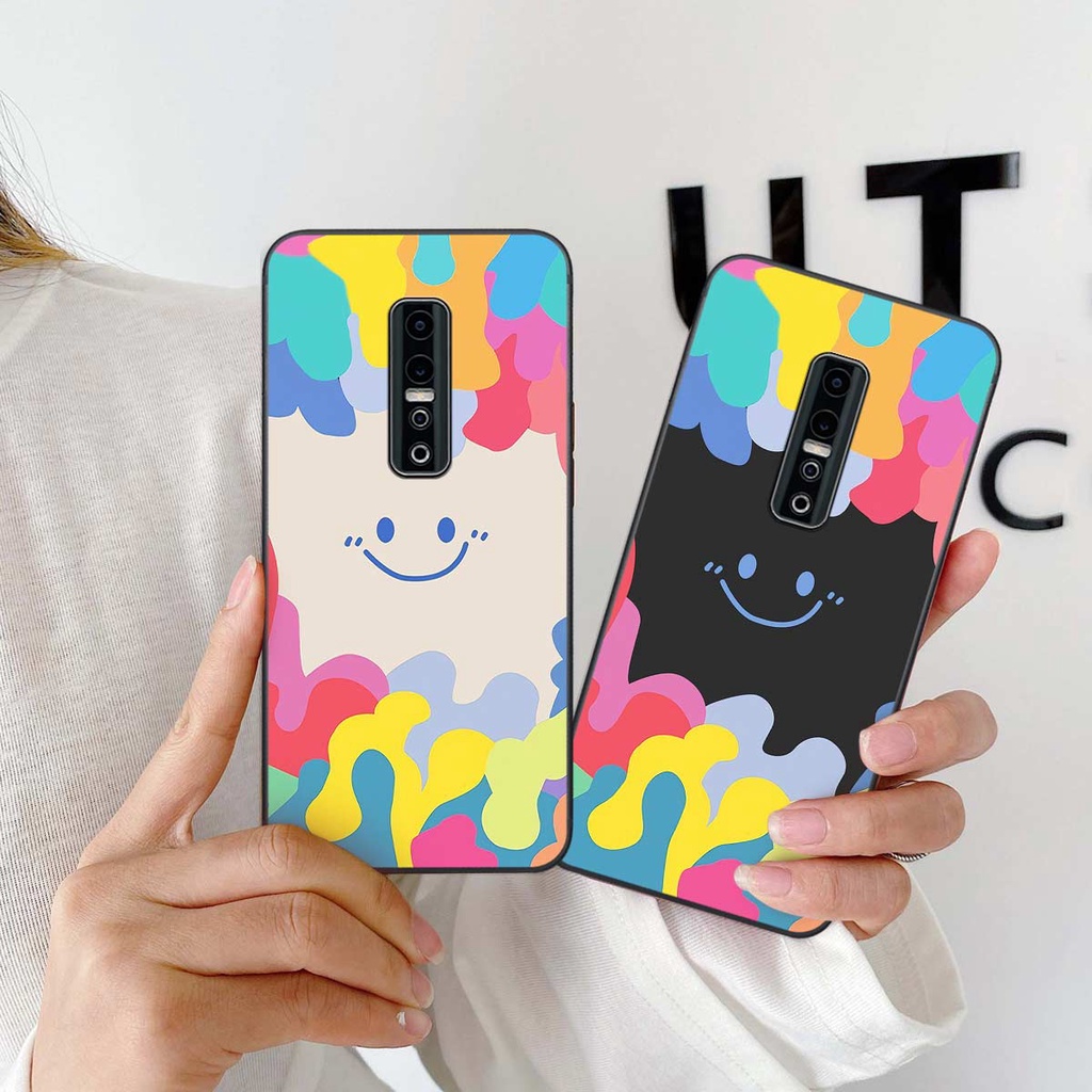 Ốp lưng Vivo V17 Pro hình gấu bearbrick, smile thời trang, ốp lưng rẻ bền đẹp