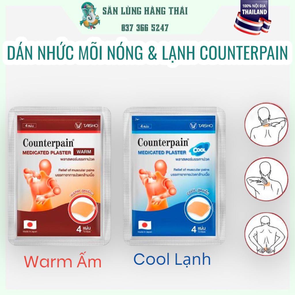 Dán Giảm Nhức Mõi Counterpain Thái Lan