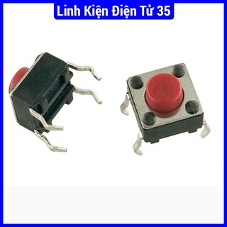 Nút nhấn 4 chân 6x6x5mm (đỏ)