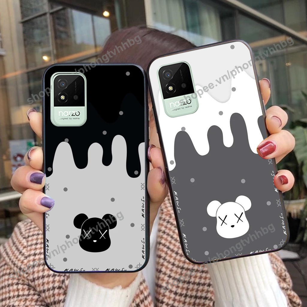 Ốp lưng Realme Narzo 50i / Narzo 50a prime / Norza 30a in mẫu BEARBRICK, KAWS caro nhiều mẫu đẹp