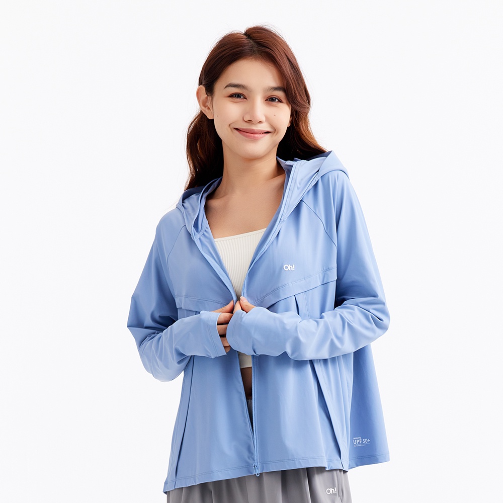 Áo khoác chống nắng OHSUNNY dáng rộng thoáng khí thời trang dễ phối đồ cho nữ UPF50