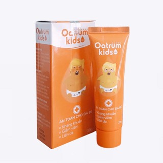 OATRUM KIDS - gel bôi hăm, tràm sữa, mụn nhọt, rôm sảy cho trẻ sơ sinh 20g