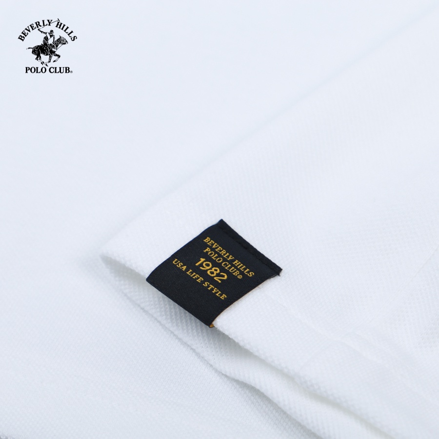 Beverly Hills Polo Club - Áo polo Ngắn tay Nam Regular Fit WT WHITE- BHPC PMRSS23TL041