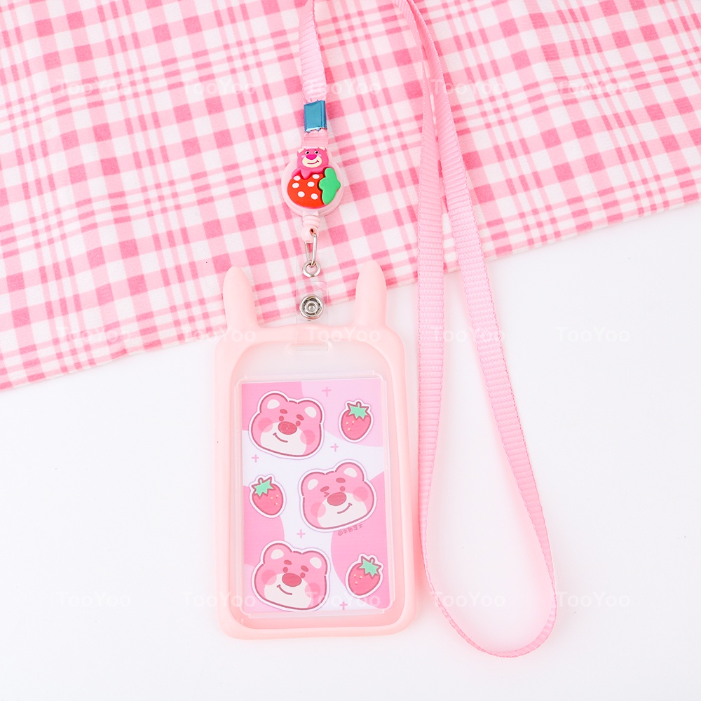 Dây đeo thẻ Gấu dâu Lotso  dễ thương cute TY0341