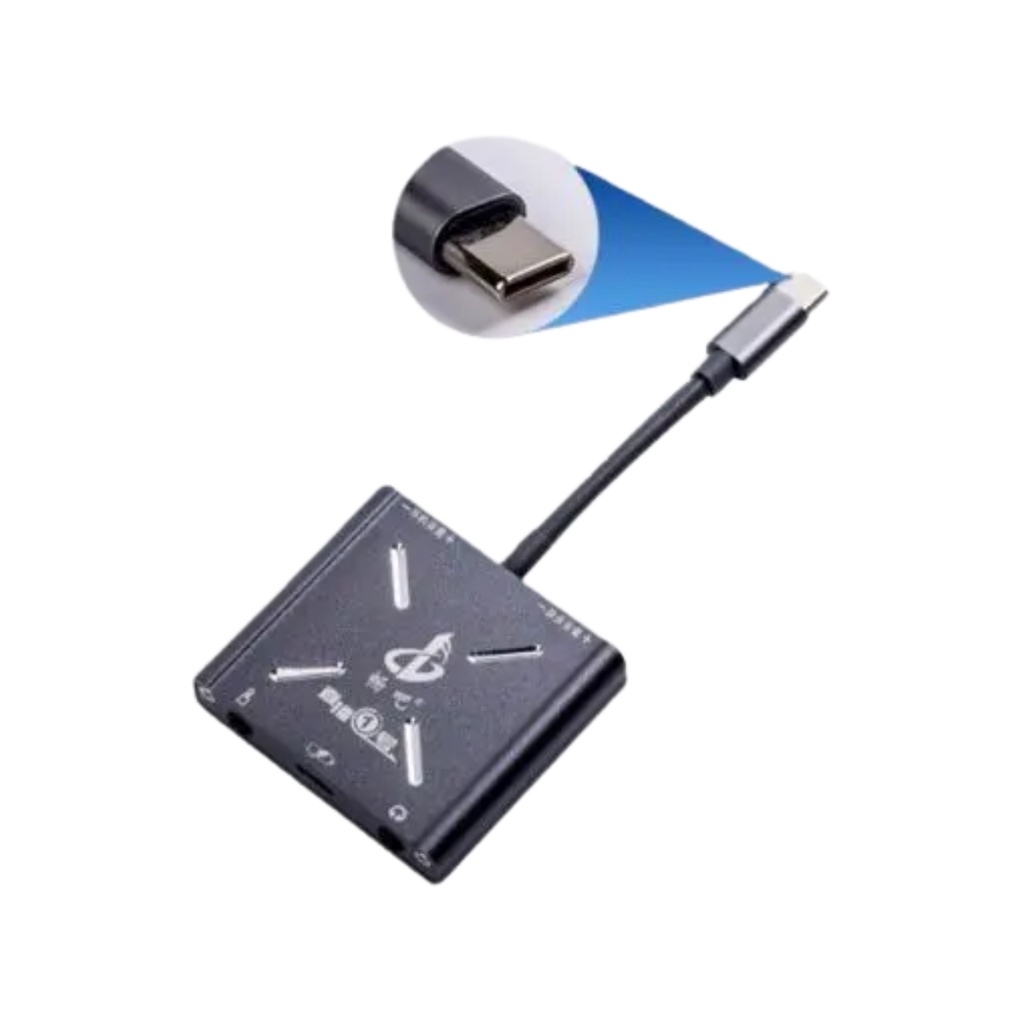 Cáp Chuyển Vừa Live Vừa Sạc Dành Cho Thu Âm Hát Livestream Âm Thanh Mono và Stereo Trên Điện Thoại