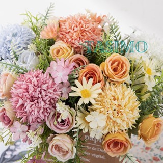 Bó Hoa Hồng Giả Mix Nhiều Loại Rực Rỡ Làm Hoa Cưới Hoa Cầm Tay, Cắm Hoa, Trang Trí Decor Nhà Cửa