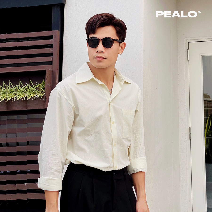 Áo sơ mi PEALO 100% cotton form mới phong cách hàn quốc | BigBuy360 - bigbuy360.vn