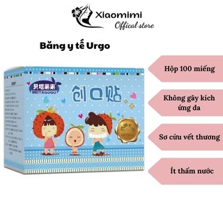 Băng y tế dán vết thương urgo dễ thương hoạt hình cho bé hộp 100 miếng Xiaomimi 8239499524