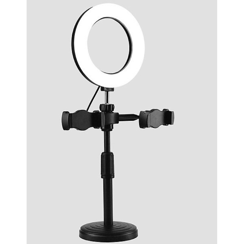 Bộ Đèn Led Ring 16CM Chụp Ảnh Kèm Chân Đa Dụng 2 Kẹp Quay Phim Livestream Sản Phẩm