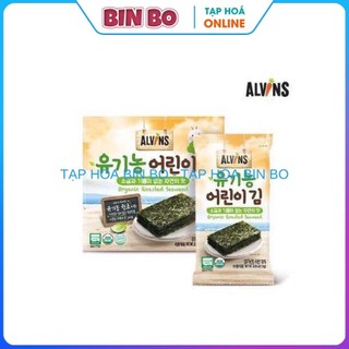 Rong Biển Hữu Cơ Tách Muối Alvins Hàn Quốc hộp 10 gói