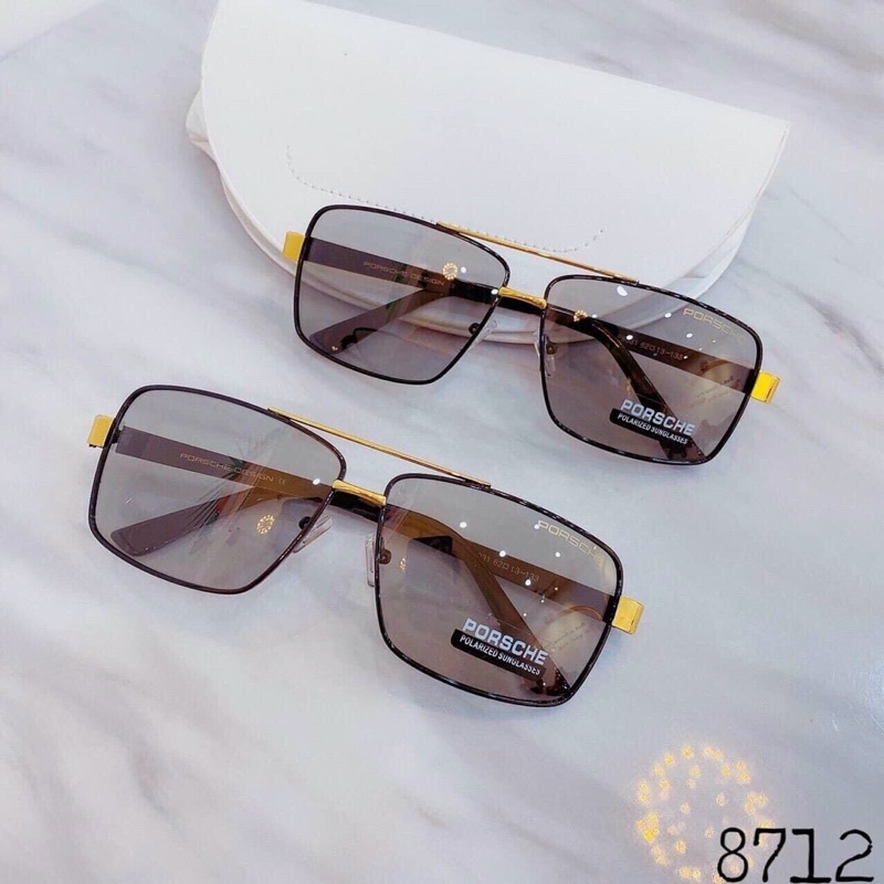 Mắt Kính Mát Thời Trang Nam 8031 Thuỷ Tinh,8712 Đổi Màu,8712 Phân Cực Polarized Chống Tia UV,Dáng Kính Hình Chữ Nhật