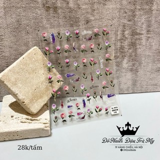Phụ kiện nail - Sticker Tomoni Hoa Lụa