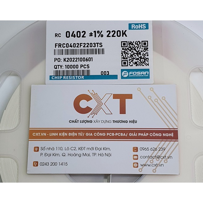 Điện trở 220K 0402 (1%) (50c)