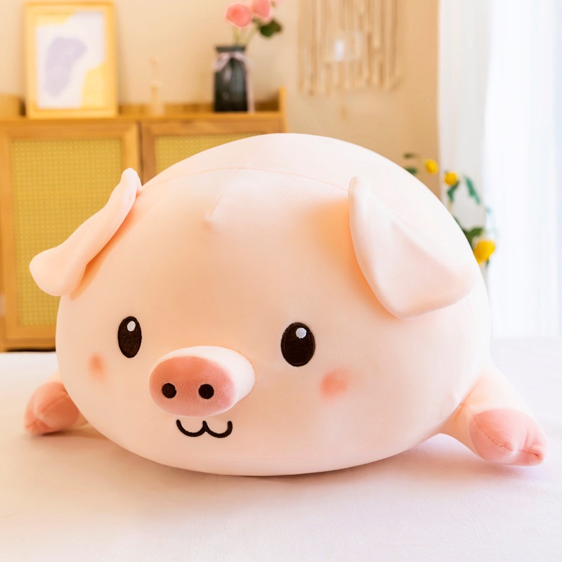 Gối Ôm Nhồi Bông Hình Chú Heo Dễ Thương Dùng Làm Quà Tặng Sinh Nhật Cho Bé