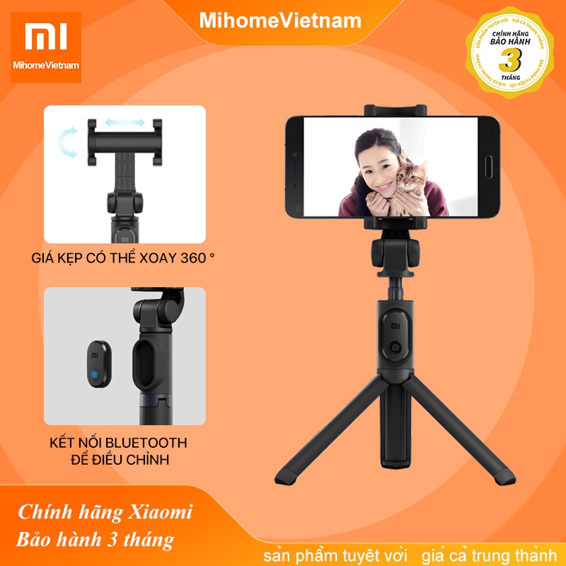 Gậy tự sướng chụp ảnh Bluetooth Xiaomi Tripod 3 chân FBA4107CN XMZPG01YM mẫu mới