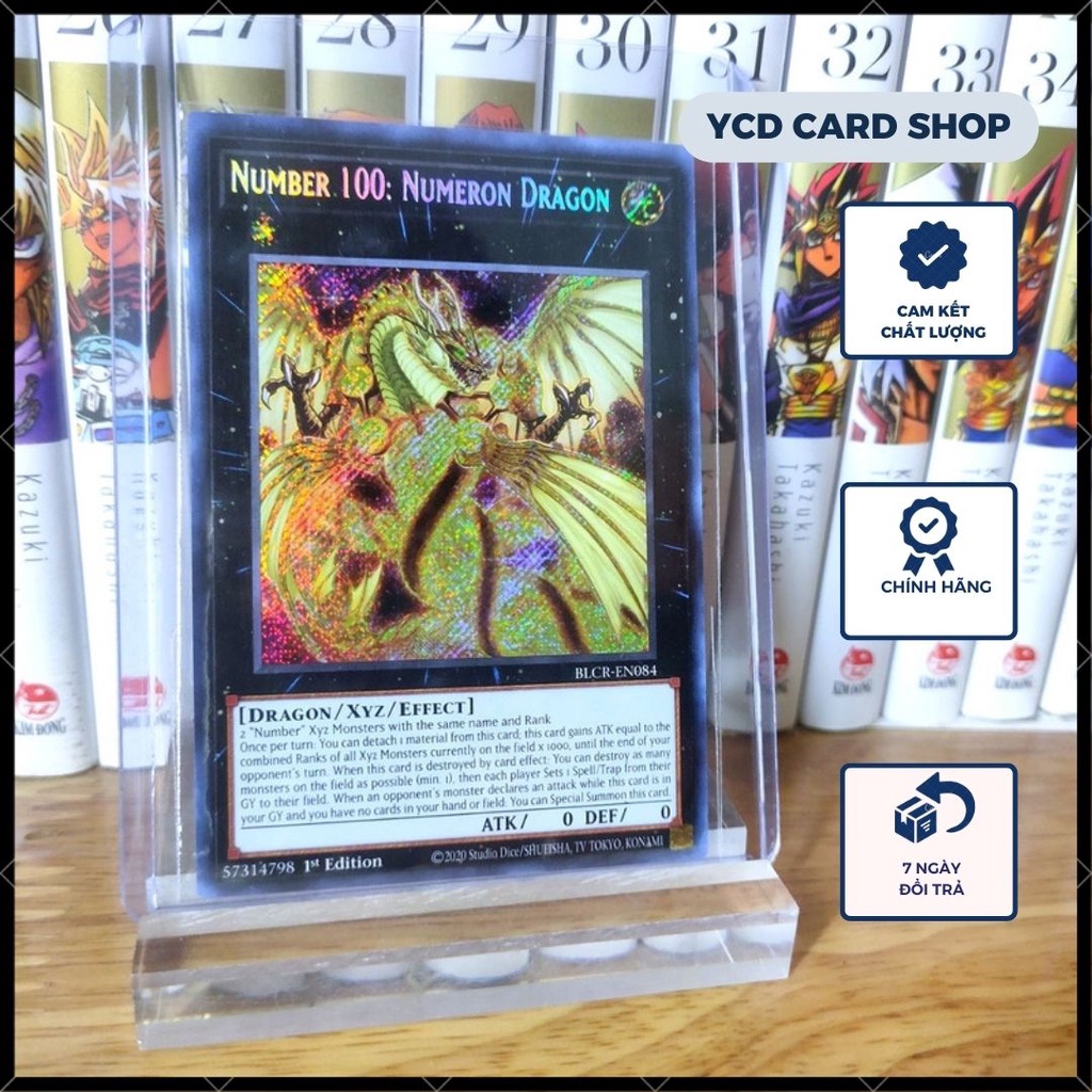 Thẻ bài Yugioh Chính Hãng Number 100 : Numeron Dragon – Secret Rare