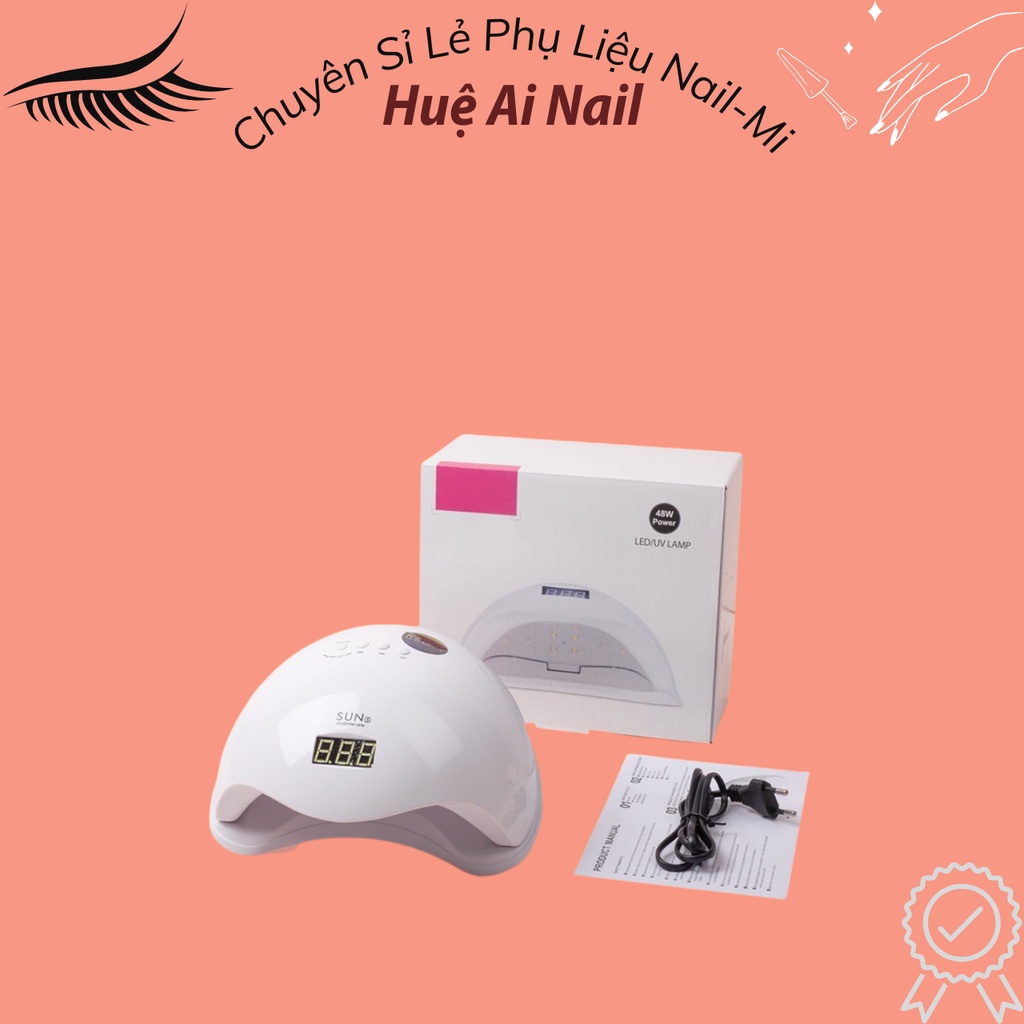 Máy Hơ Gel Sun5 UV/LED Tem Xanh_48W 24 Bóng Đèn- Máy Hơ Chính Hãng Thích Hợp CHO Học Viên Thực Hành