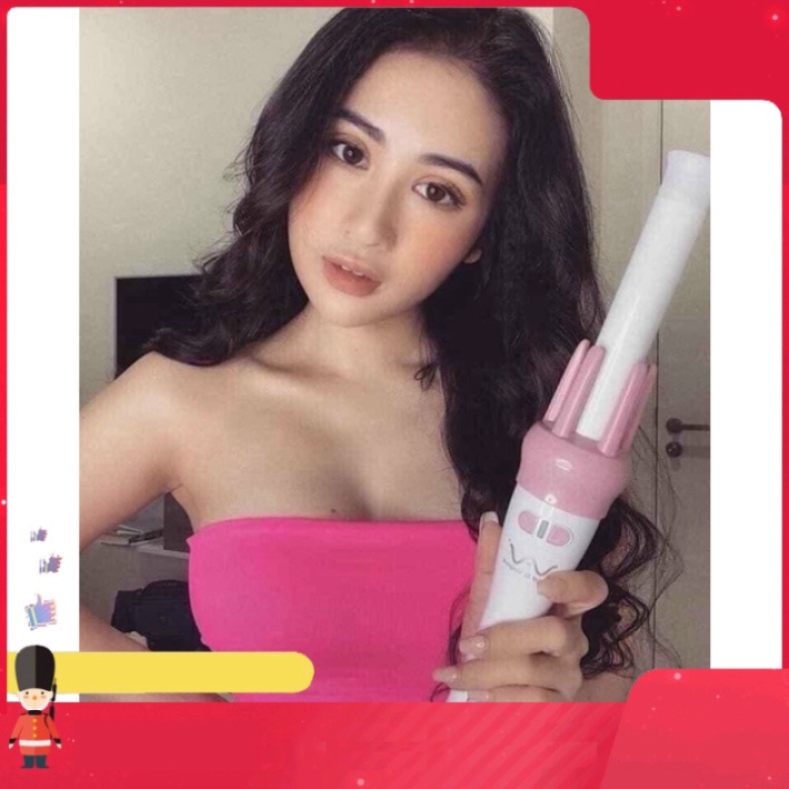 Máy uốn tóc VIVI- Máy Uốn Tóc Xoăn Tạo Kiểu Tự Động Cao Cấp, Lược Uốn Xoăn Tự Động Xoay 360 Độ