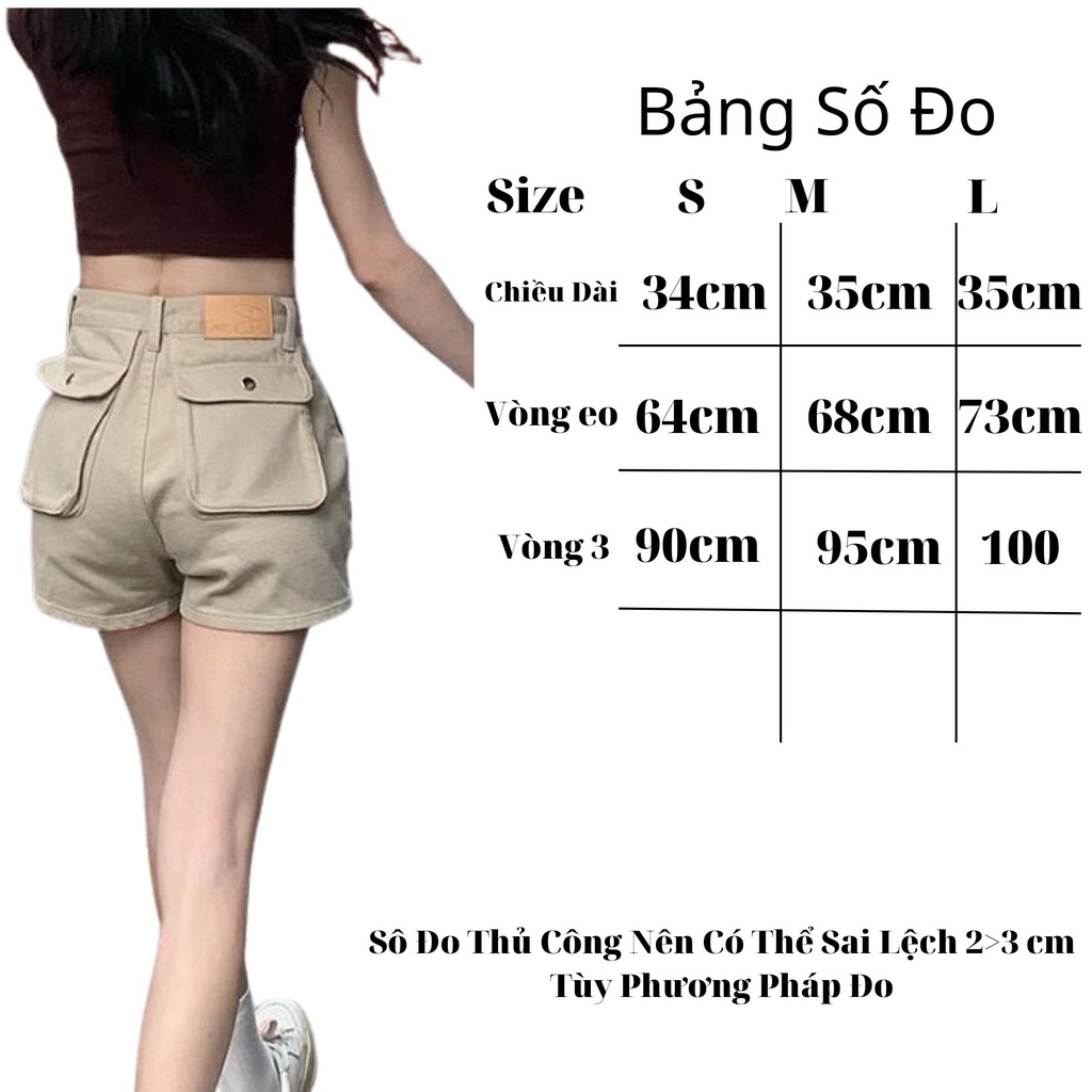 Quần Short Kaki Co Dãn Nhẹ Lưng Cao Ống Rộng Túi Siêu To Phong Cách Cá Tính Mẫu Hot 2023 Q1421 | BigBuy360 - bigbuy360.vn