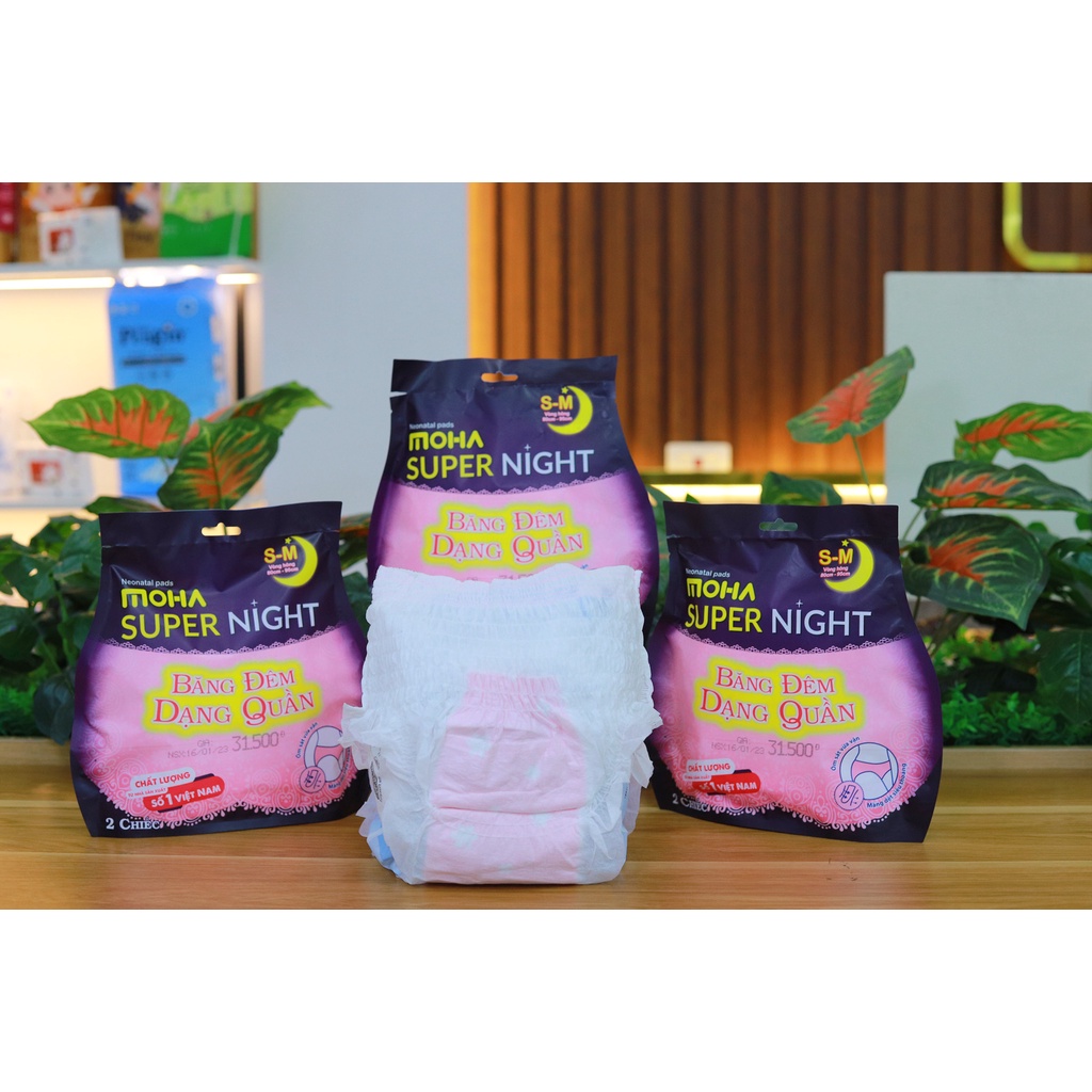Băng Vệ Sinh Ban Đêm Dạng Quần Moha - Tinysun