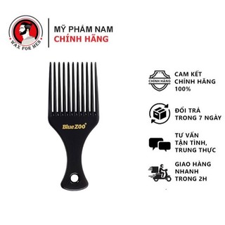 Lược Tạo Kiểu Bluezoo Đen – Set 4 Món Tạo Texture, Chải Tóc, Xỉa Form – Phụ Kiện Barber Chuẩn Salon