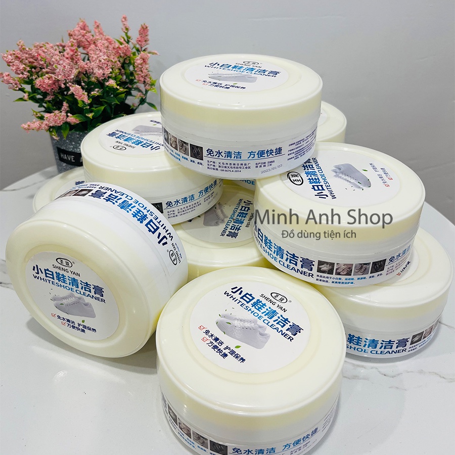 Kem Tẩy Trắng Giày Đánh Bóng Đồ Da Đa Năng- Sáp Vệ Sinh Giày, Đồ Da Tiện Lợi