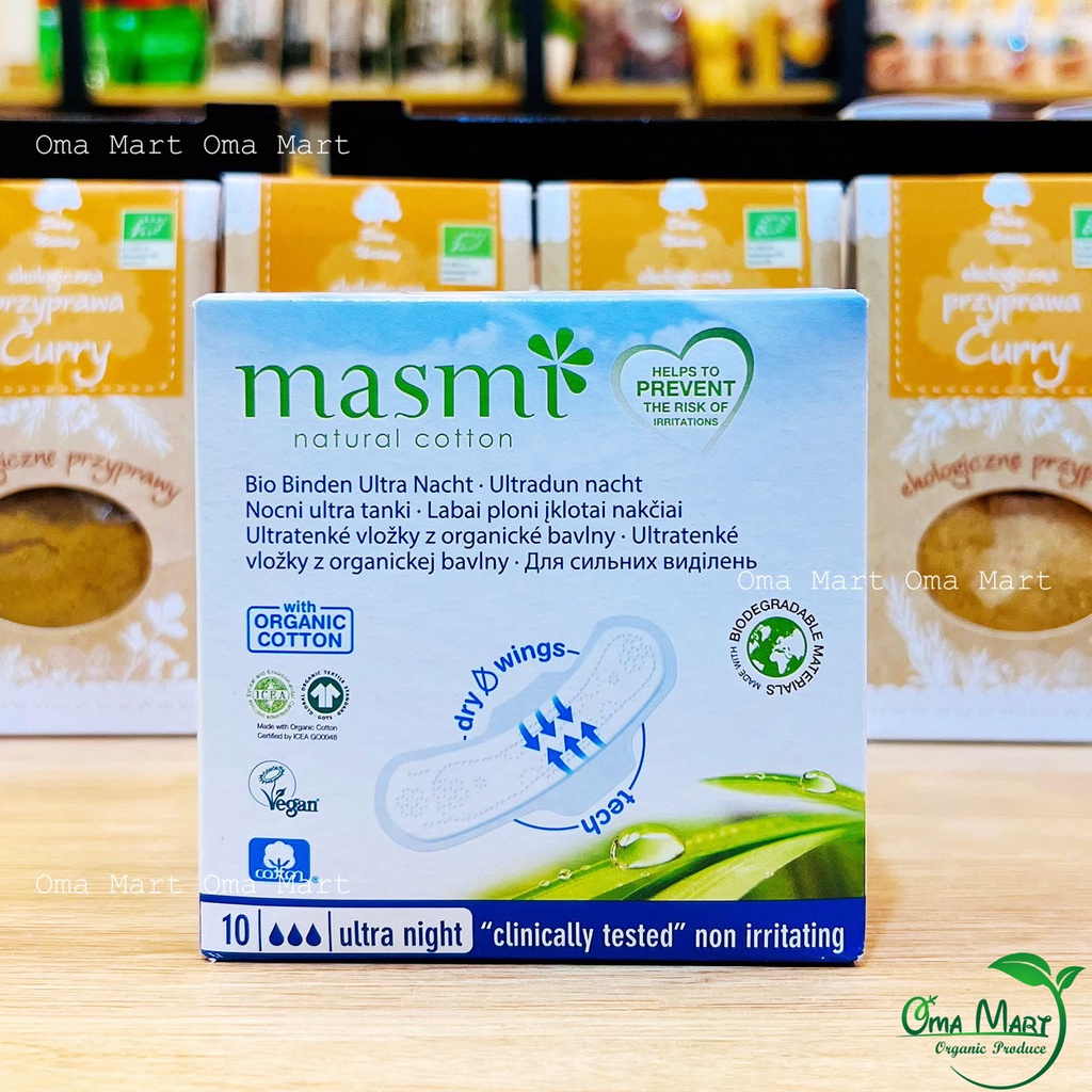 Băng vệ sinh ban đêm hữu cơ Masmi (10m)