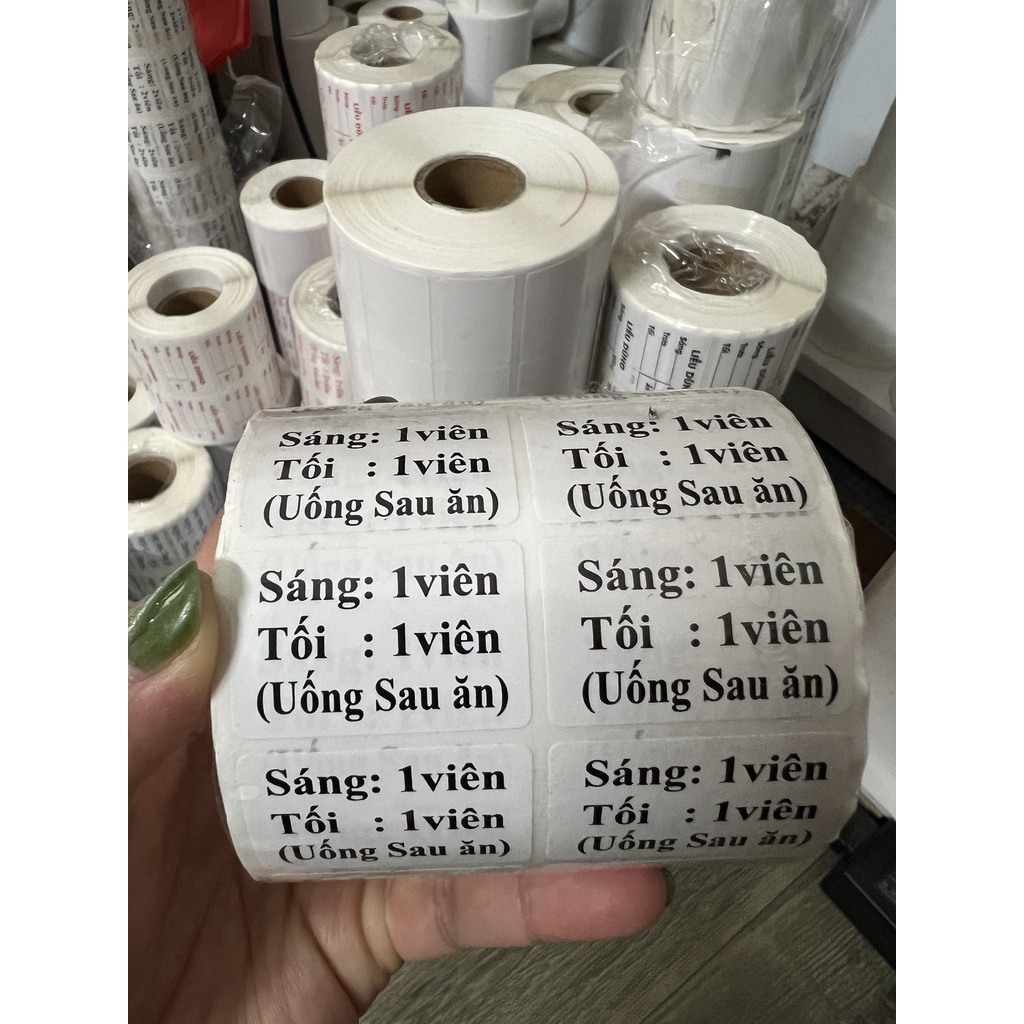 TEM CHIA LIỀU DÙNG - TEM ĐỎ-ĐEN-XANH DƯƠNG 2000 TEM