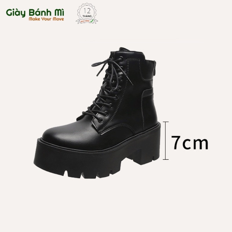 Giày Boots Nữ Cao Cổ Đế Cao 7cm G1780 G1612 G1747 Hàng Cao cấp Bảo hành keo 12 Tháng - Shop Giày Bánh Mì