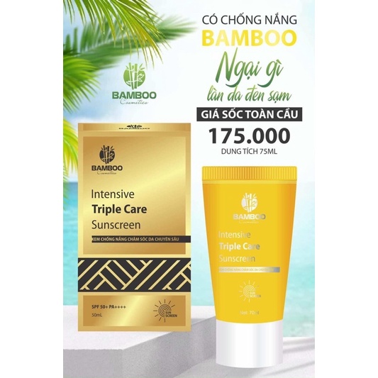 Kem chống nắng, dưỡng da chuyên sâu BAMBOO