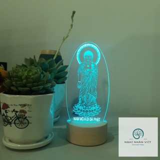 [Ảnh Thật]Đèn Phật A Di Đà Đứng