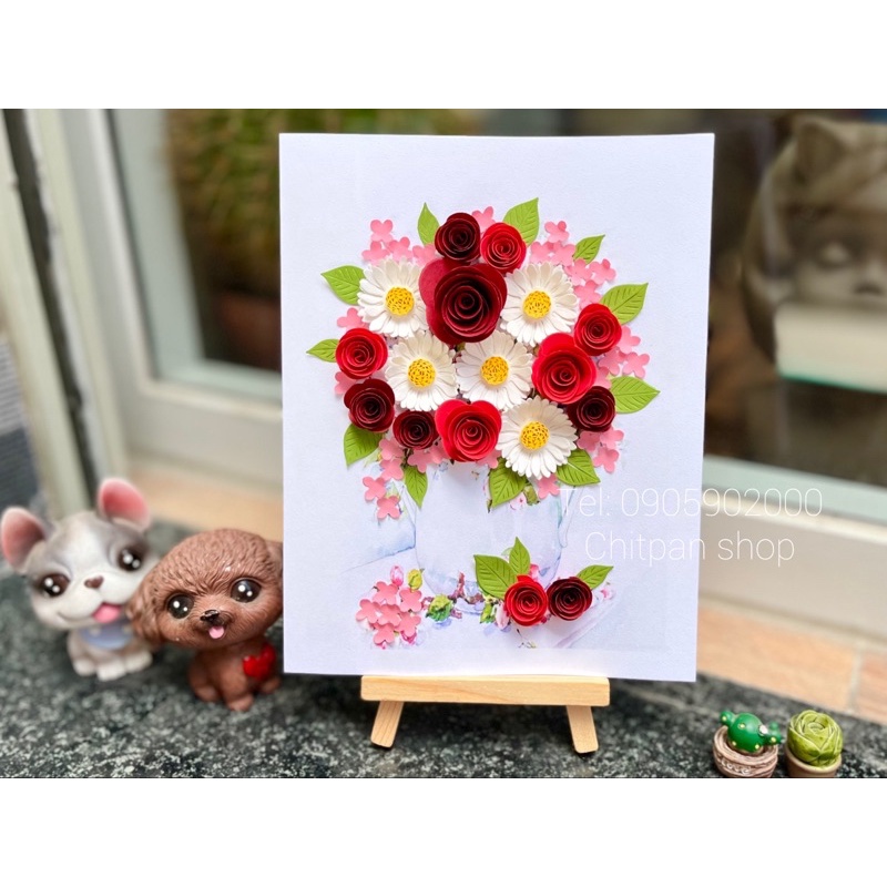 Thiệp handmade 3D- size 15x19cm