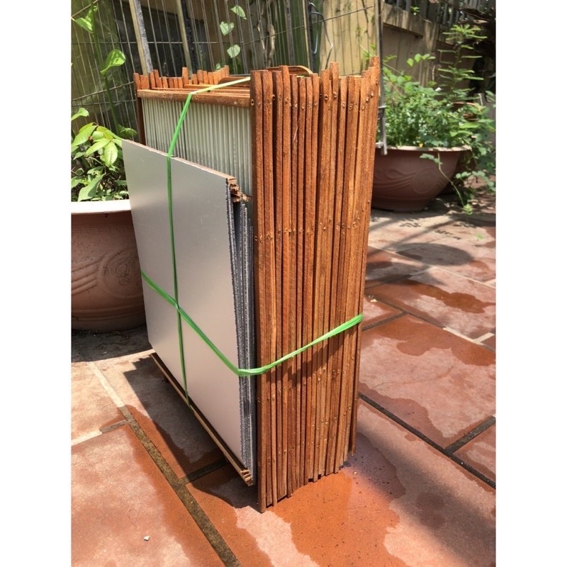 Khung lồng chim chào mào nan cáp quang tự ráp, chất liệu trúc già nan cáp quang chắc chắn