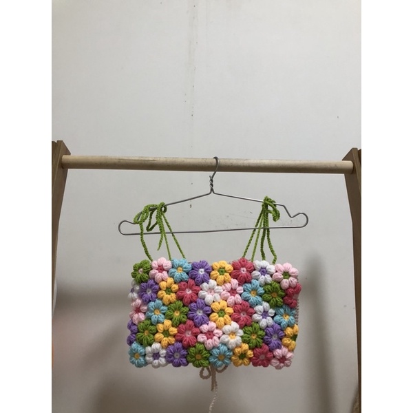 ☀️HOT • Áo CROPTOP hoa len móc siu đáng yêu[Ảnh thật] | BigBuy360 - bigbuy360.vn