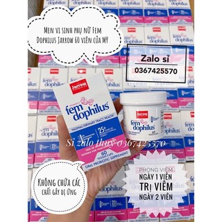 Men vi sinh phụ nữ Fem Dophilus Jarrow 60 viên của Mỹ