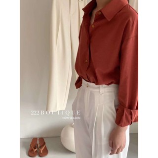 Áo sơ mi basic thô evertrue 73022