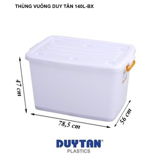 Thùng nhựa 140l bánh xe duy tân