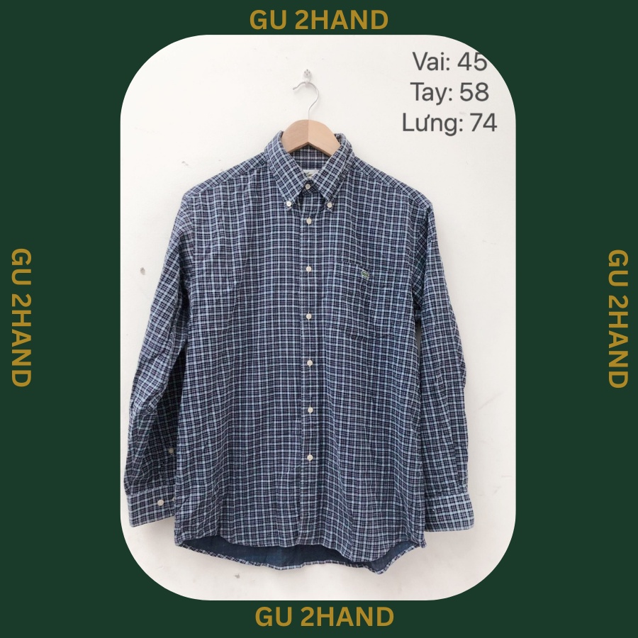 Áo sơ mi flannel 2hand chụp thật