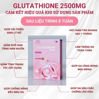 Glutathione 2500MG viên ngậm trắng da hủy nám tàn nhang cân bằng nội tiết