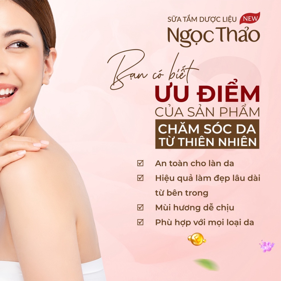 MỚI - Sữa tắm dược liệu Ngọc Thảo chăm sóc chuyên sâu 300ml