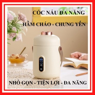 Cốc điện đa năng, cốc hầm cháo, cốc chưng yến, nồi hầm, cốc nấu ăn mini tại nhà, nhỏ gọn tiện lợi