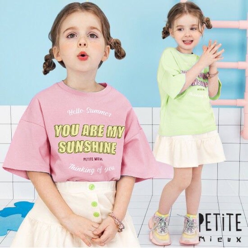 Set Petite Mieux VN xuất Hàn dư xịn cho bé gái