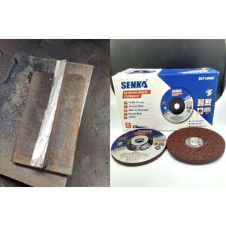 1 viên đá mài sắt thép đá mài kim loại inox hiệu senka màu nâu, từ phi 100mm hoặc 125mm