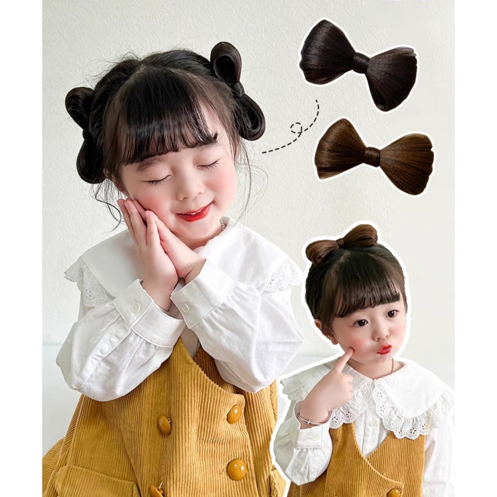 Tóc Giả Nơ Kẹp Dễ Thương Cho Bé Gái MyBaby