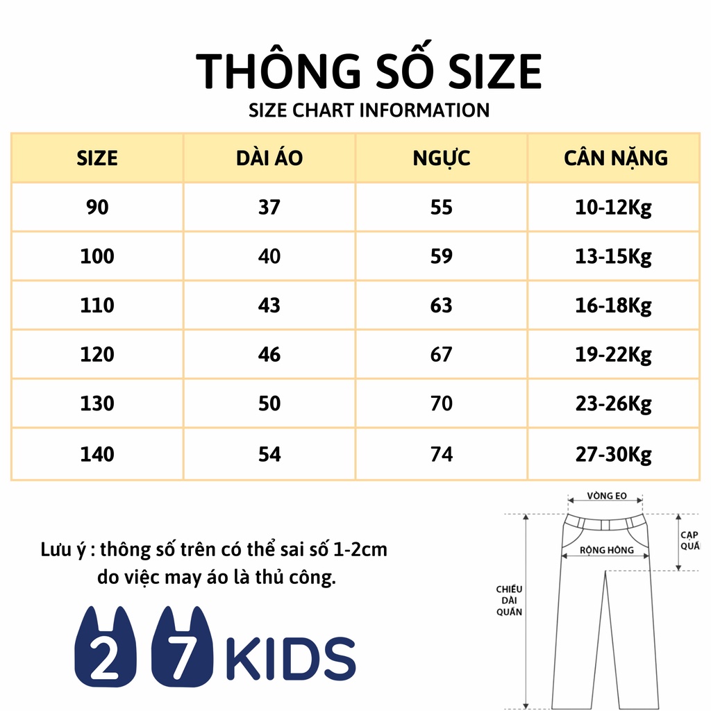 Quần legging đùi 27Kids Home cho bé gái mùa hè mềm mỏng mát cho trẻ từ 2-10 Tuổi GSPS2